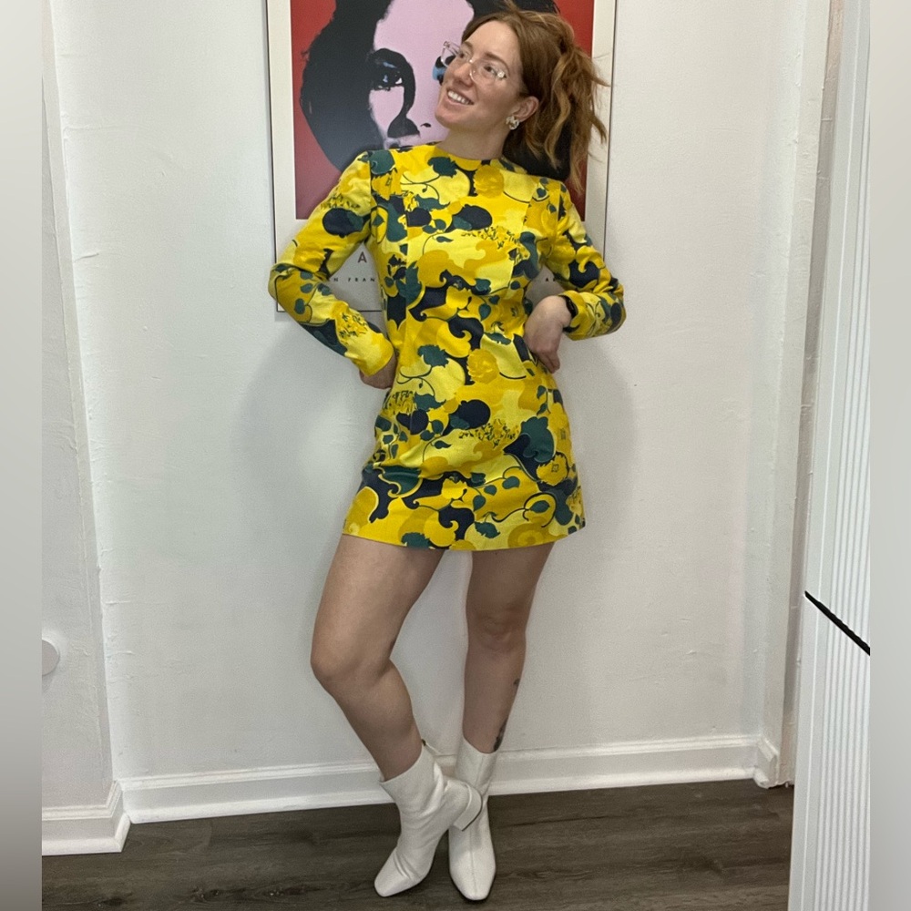 60’s Long Sleeve Mini Mod Dress - Picture 14 of 15